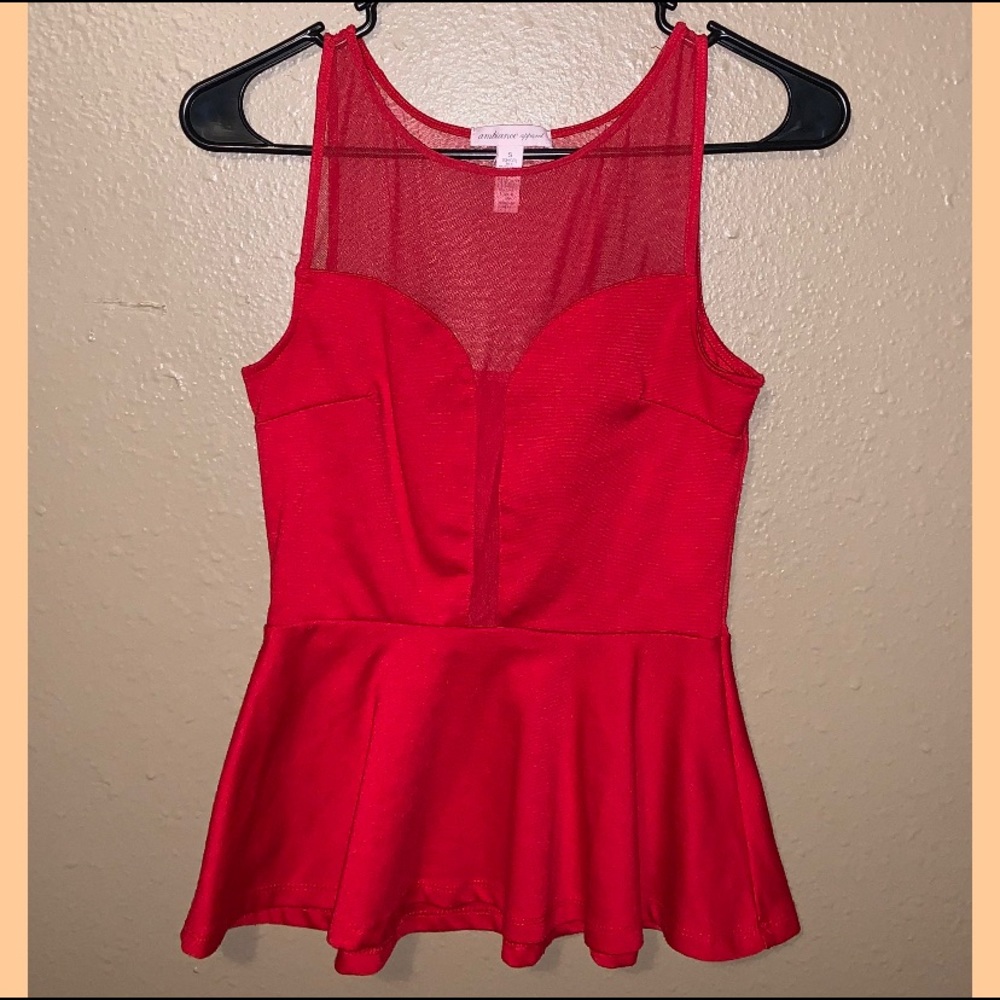 ❤️ Red Flare Blouse